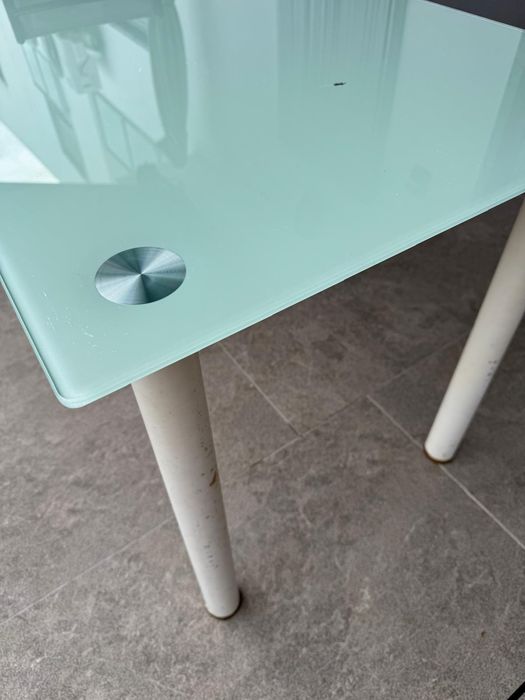 Mesa tampo de vidro