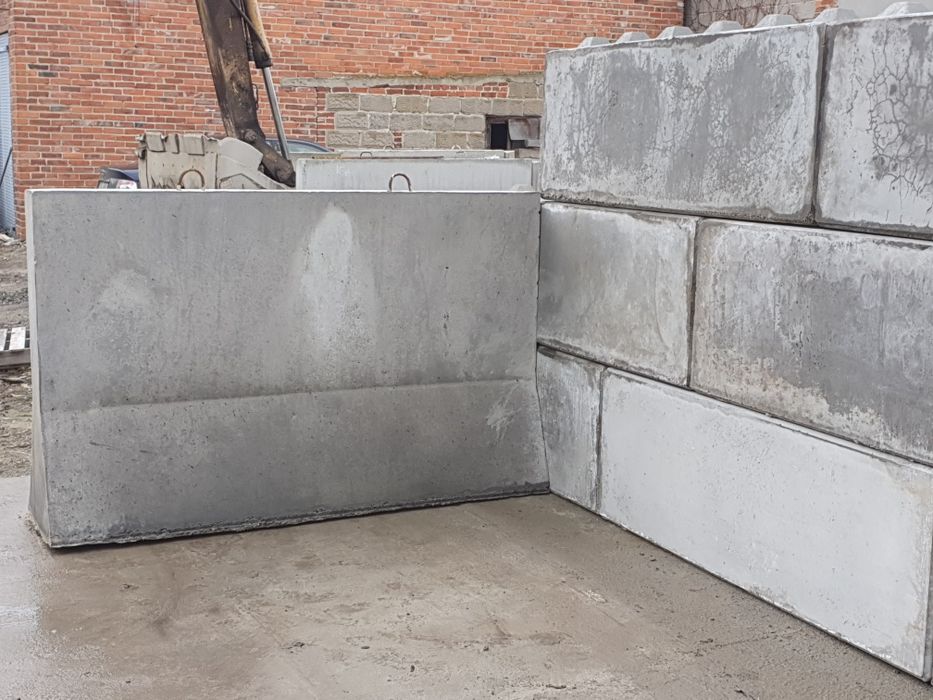 Sciana oporowa bloki betonowe lego silos zasieka