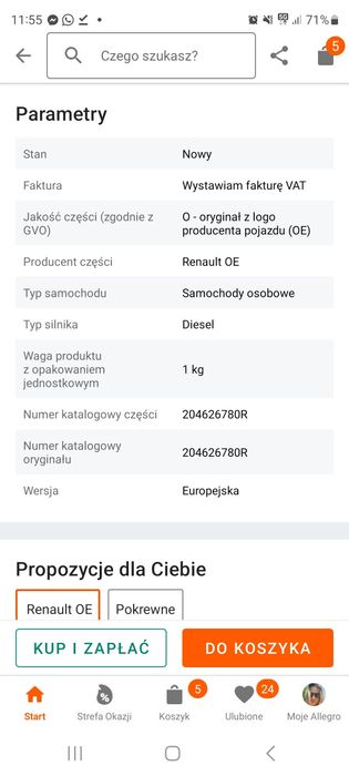 Pompa Adblue Renault Master 3 Oryginał