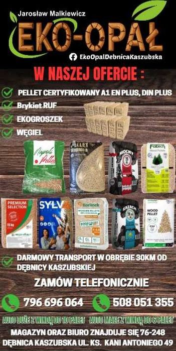 Pellet, Brykiet, węgiel Dowozimy,  Eko-Opał