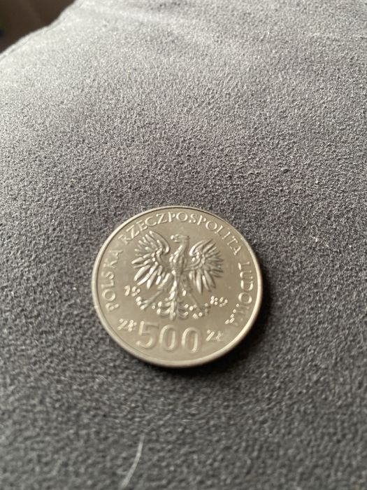 Moneta 500 zl z 1989