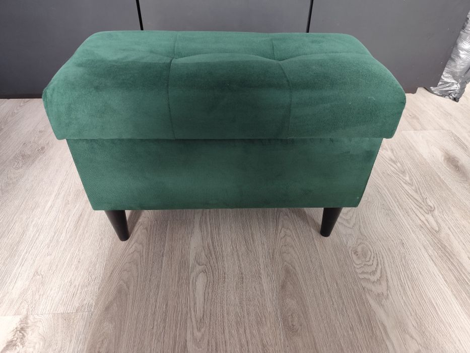 Pufa otwierana butelkowa zieleń