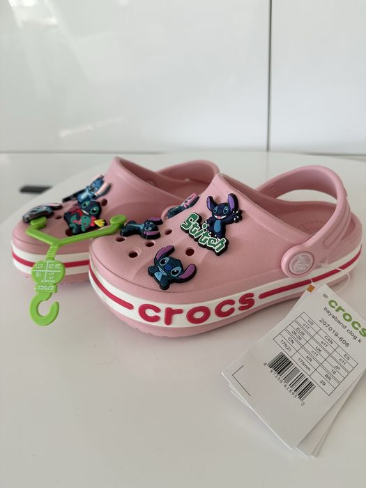 Рожеві крокси Crocs Bayaband C8 C9 C10 C11 C12 C13 J1 J2 J3