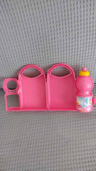 Lancheiras de plástico com garrafa para levar para a escola/passeio