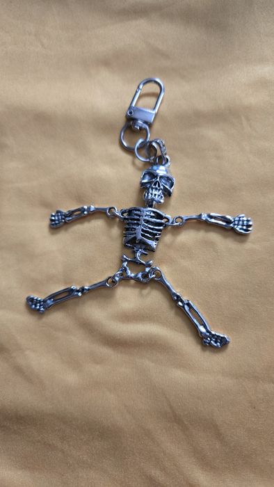 Brelok kościotrup metalowy