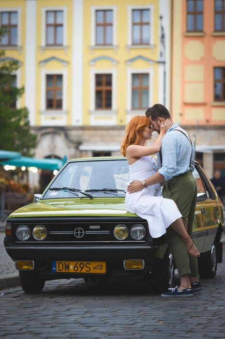 Samochód do ślubu FSO Polonez 1500