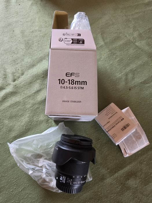 Objetiva Canon EF-S 10-18mm como nova com extras
