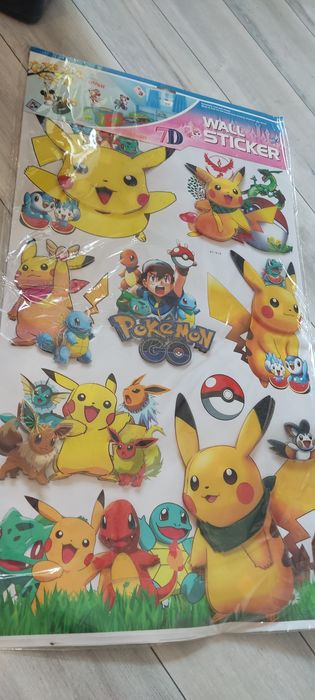 Naklejki ścienne 3d Pokemon nowe