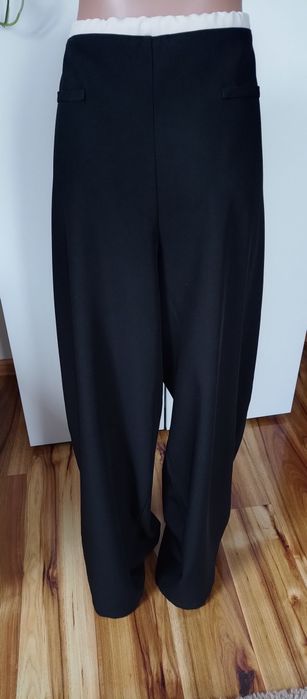 Spodnie czarne plussize ściagane trokiem Exstro & Wert