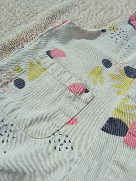 Ogrodniczki spodenki na szelkach jeansowe Pepco r.122 nowe