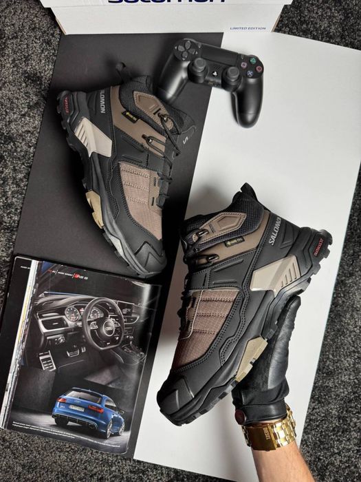 Чоловічі зимові кросівки саломон Salomon X Ultra 4 Mid Fur Brown Black [41-46]