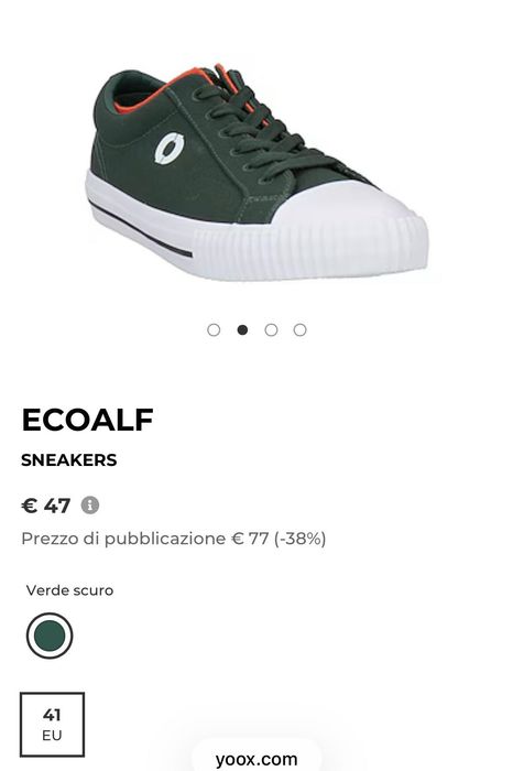 Кеди,  котонові чоловічі Португалія Ecoalf