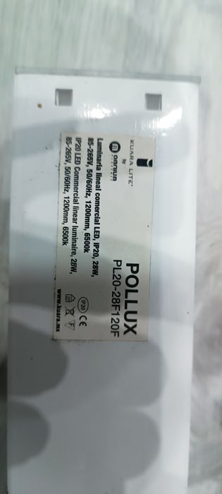Luminária Pollux LED 6500k - 20w
