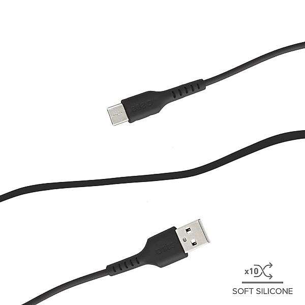 Kabel SBS TECABLEMICRO2K USB-A - Micro-USB 2 m - czarny