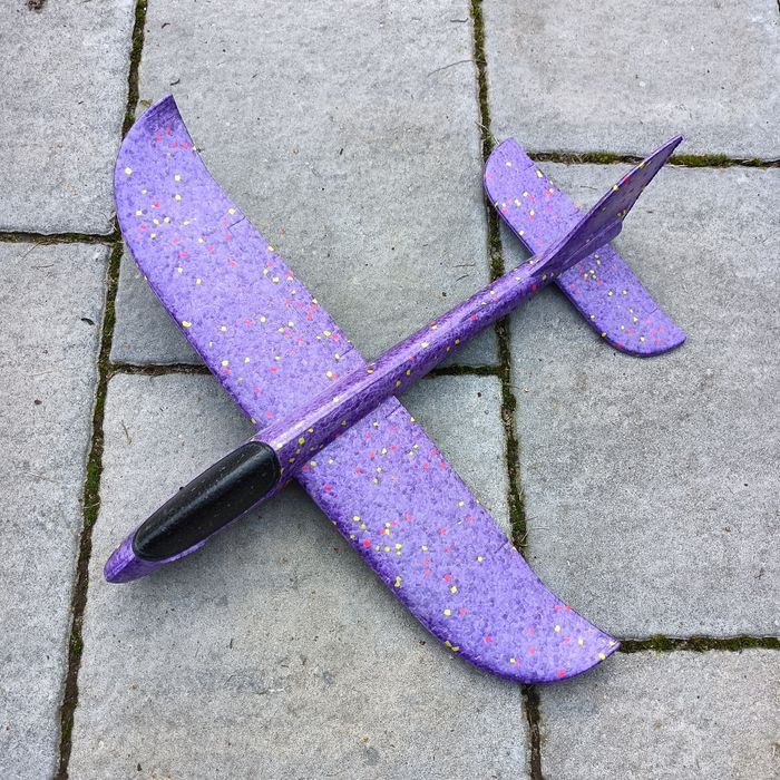 Samolot/rzutka ze styropianu