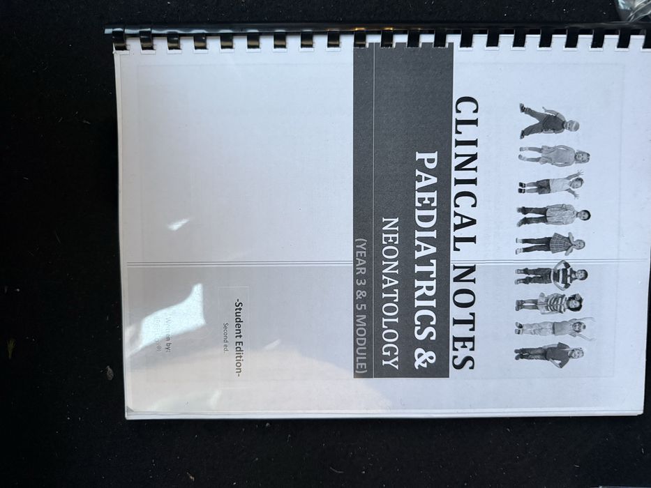 Clinical notes Paediatrics& neonatology