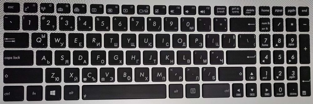 Клавиатура для ноутбука Asus N56; N76; N550; N750; подсветка