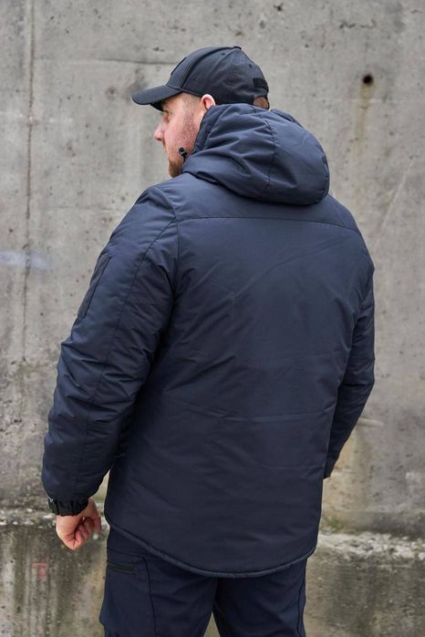 Зимова темно-синя  тактична куртка для ДСНС