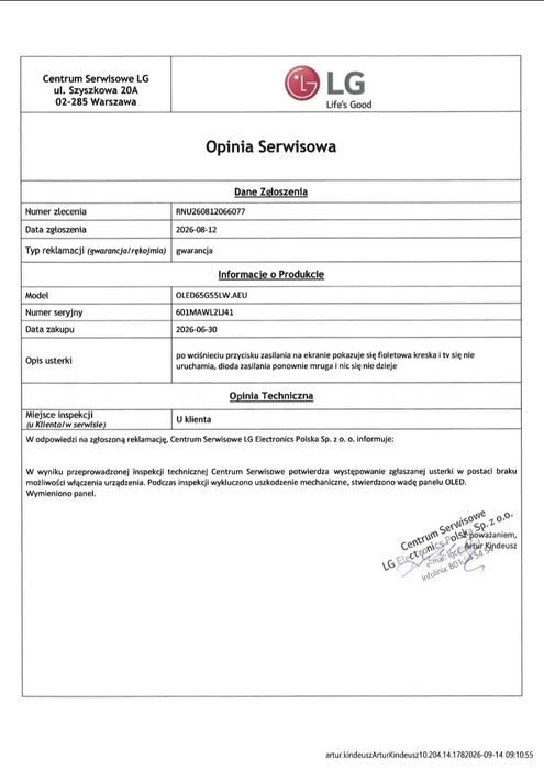 LG OLED65G5 65" EVO G5 | Nowa matryca LG | Gwarancja 24 m-ce