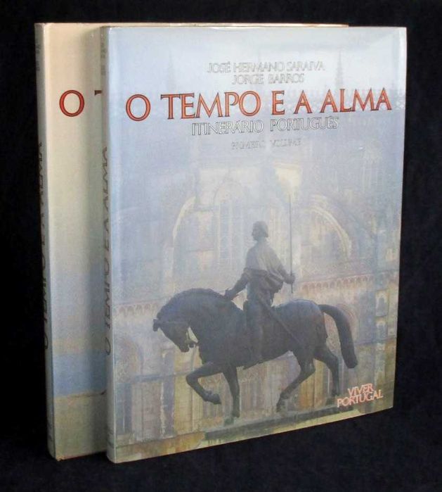 Livro O Tempo e a Alma Itinerário Português José Hermano Saraiva 2 Vol