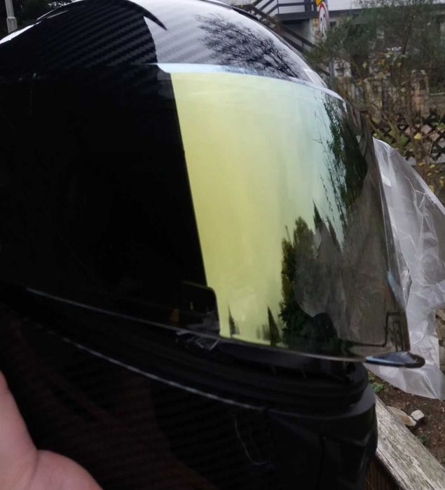 Kask moto sport hydro carbon karbon chrome lens TSS Apex Helmet okazja !