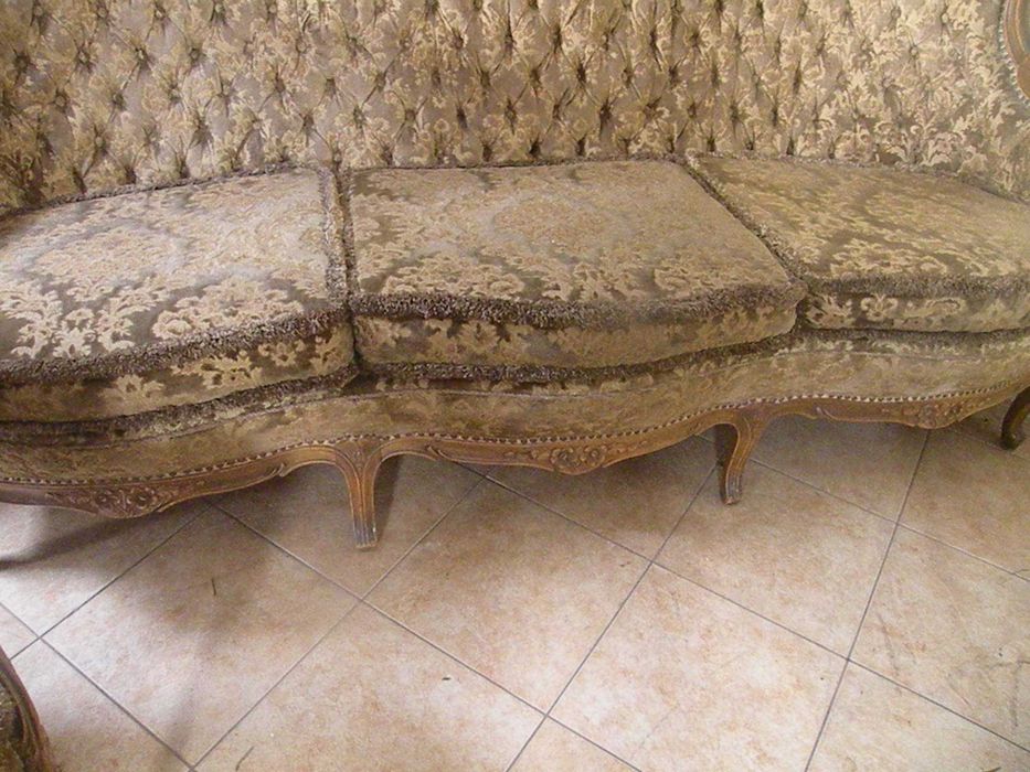Antyczna sofa i fotel ,,Warrings " Styl Ludwika