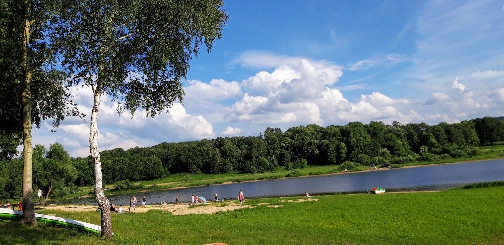 Domek nad Jeziorem Leśniańskim. Okolice Zamku Czocha