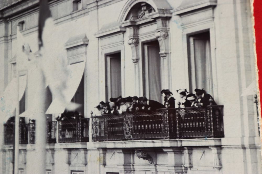 CASA REAL Visita de Estado Rei Afonso XIII cortejo rua do Alecrim