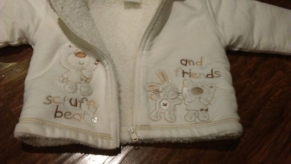 Kurteczka, kożuszek płaszczyk dla niemowlaka na chrzest i nie tylko