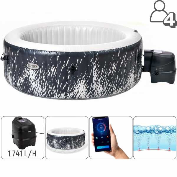 Надувной бассейн - джакузи Intex 28494, 196 х 71 см., 4 места