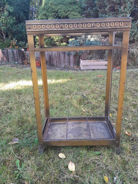 Przedwojenny blaszany stojak na parasole