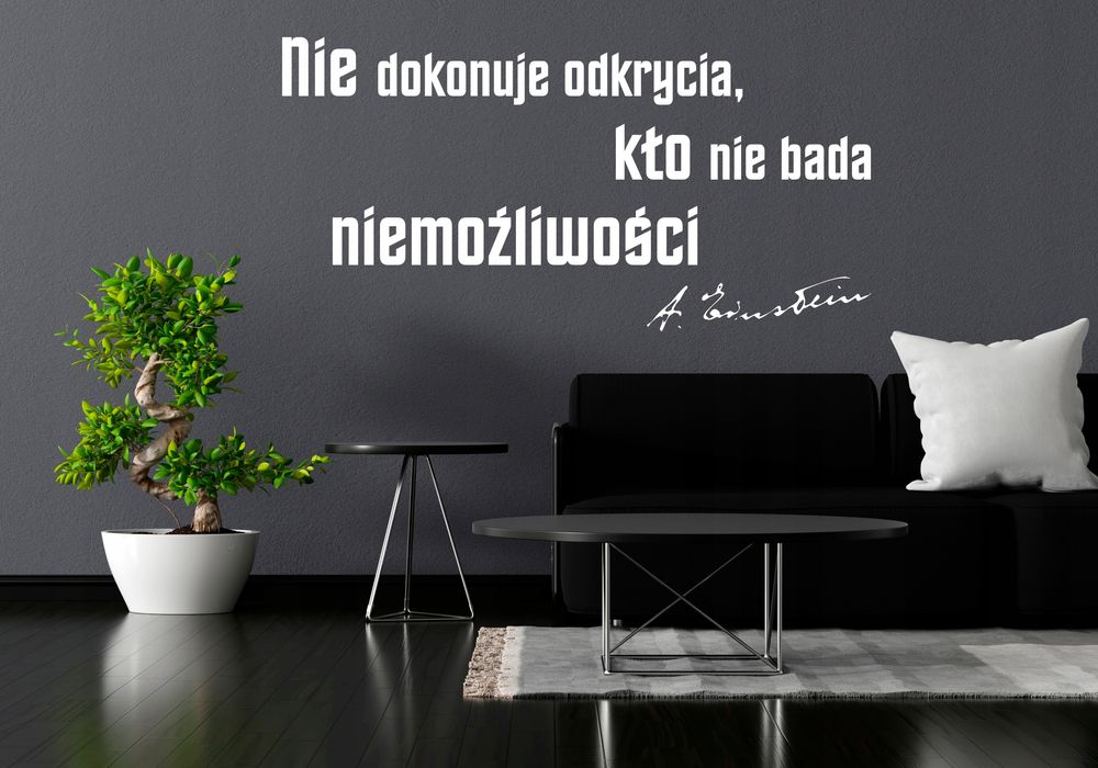 Naklejka ścienna cytat cytaty motto samoprzylepne