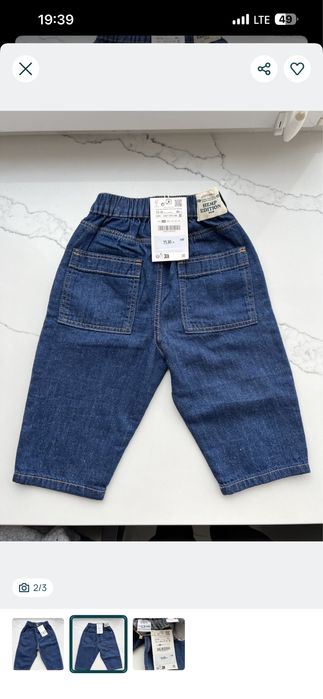 Джинси Zara нові 12-18 міс (86см)
