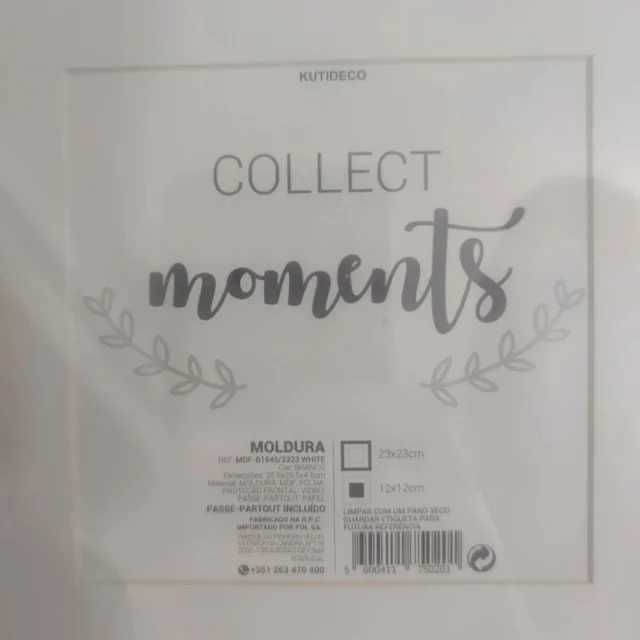 2 Molduras brancas 23x23cm