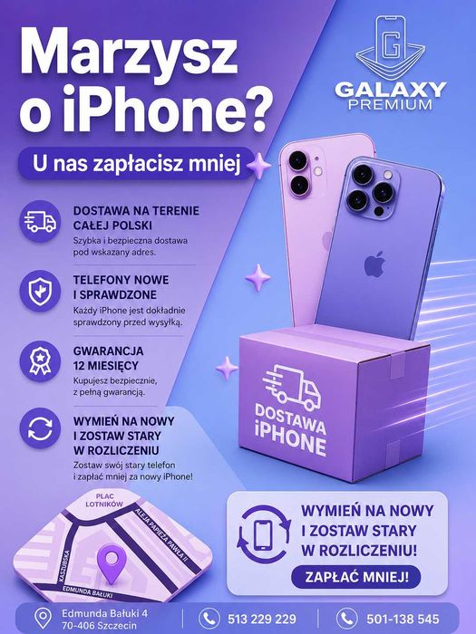 FABRYCZNIE NOWY Smartfon Apple iPhone 17 Pro MAX 256 Gb Karta sim | ul. Bałuki 4 Szczecin