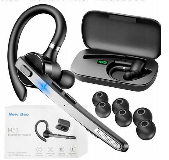 Bezprzewodowa słuchawka new bee m53 bluetooth 5.1 dla kierowcow