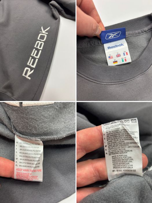 Свитшот толстовка Vintage 90's Reebok Puma Sweatshirt size M, XL