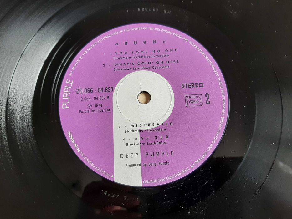 Deep Purple - Burn - França - Vinil LP