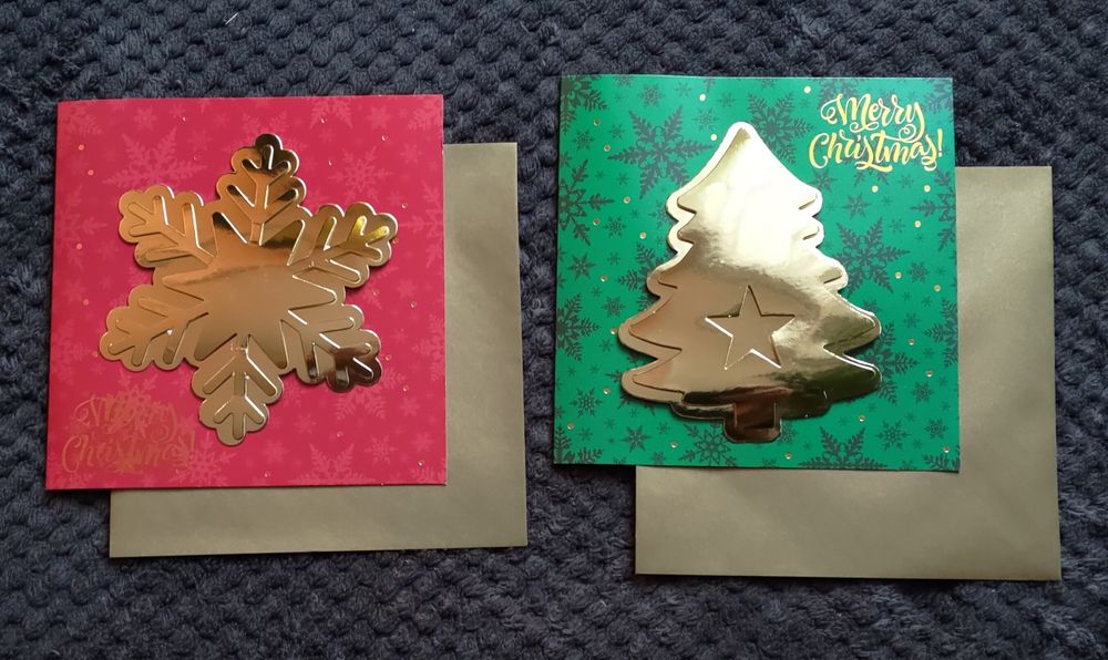 2 x kartka świąteczna z kopertą Boże Narodzenie pocztówka