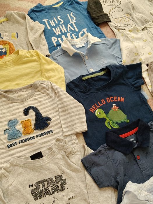 Sprzedam ubranka dla chłopca r.68/50szt