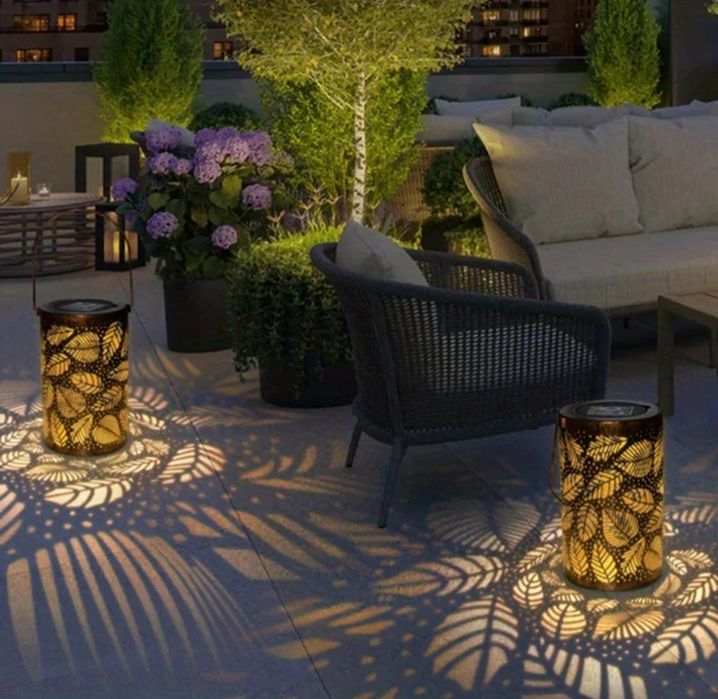 Lampion solarny ażurowy wiszący/ stojący