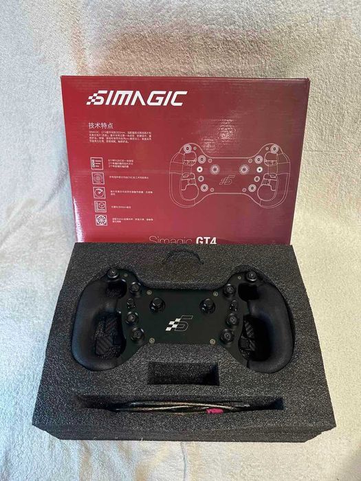 Топовый Игровой Штурвал Simagic GT4. Карбон лепестки+ргб+беспроводной