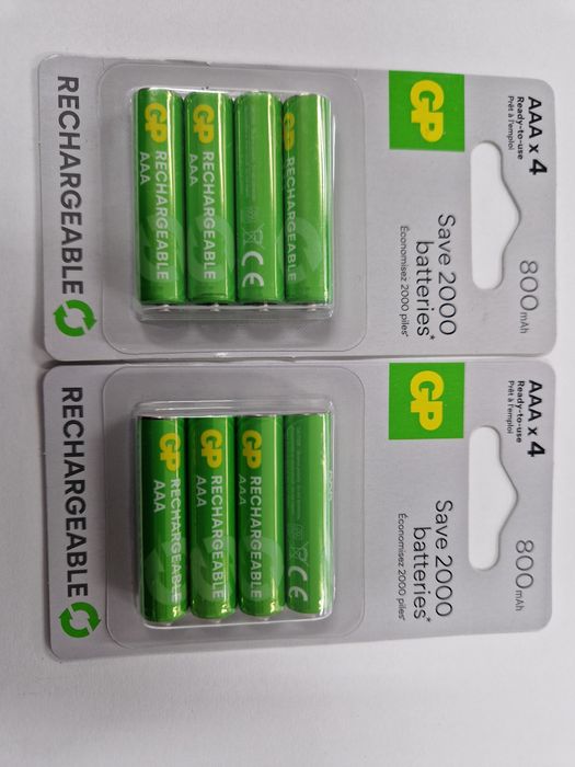 4  szt Akumulatorki AAA R3 1,2V 800mAh GP