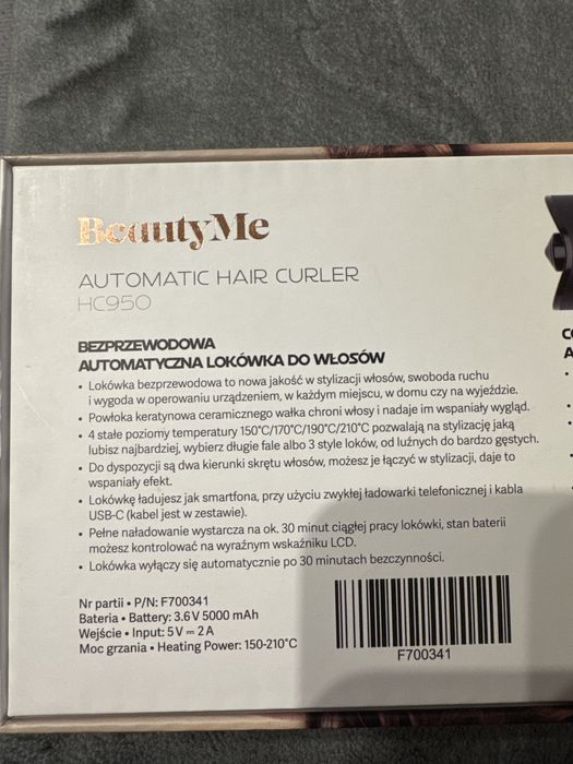 Lokówka bezprzewodowa BeautyMy HC950