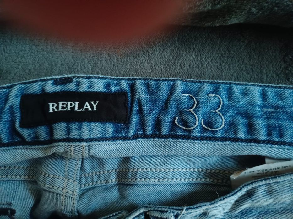 Spodnie męskie jeans Replay waitom,