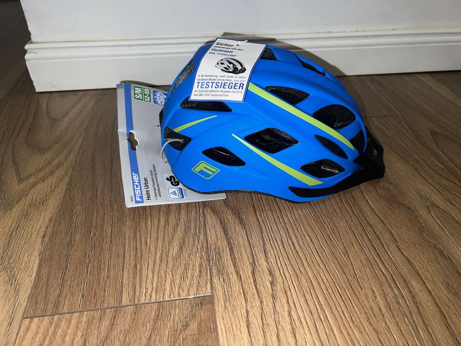 Kask Rowerowy Regulowany Fischer Urban Montis 52-59 s/m niebieski