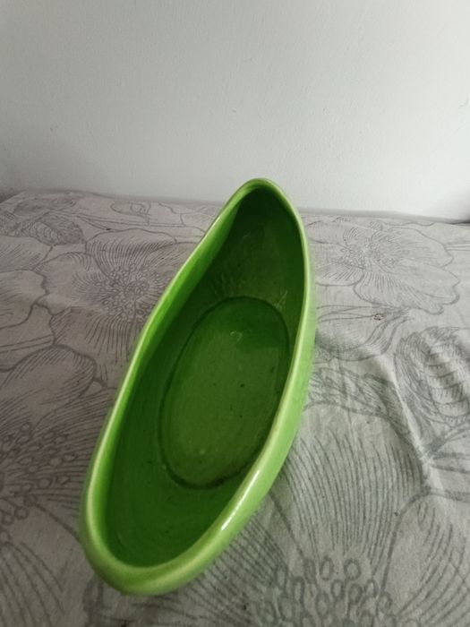 Zielona miseczka prl fajans Włocławek