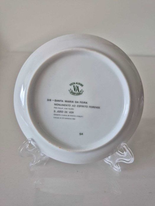 Raro Prato Vista Alegre – Monumento ao Espírito Feirense - Edição Limitada 500 Exemplares (Peça 3/6)