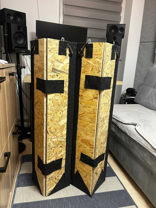Pułapka Basowa 125x20x20 Rockwool 90kg/m3 + Pomiary Akustyki SoundID
