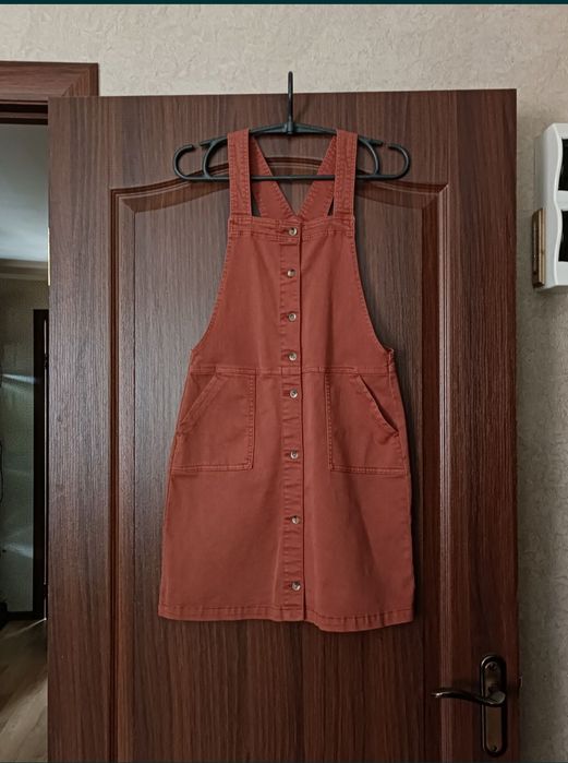 Сарафан H&M на р.152-158, джинс, котон